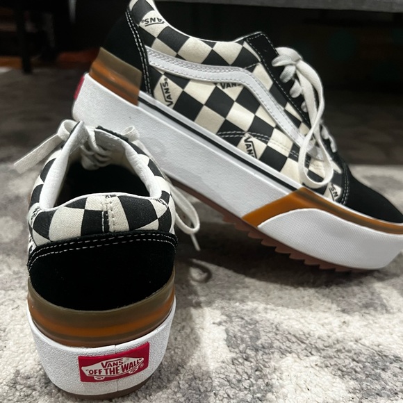Vans Shoes - Old School Stacked Checkerboard Vans 9.5